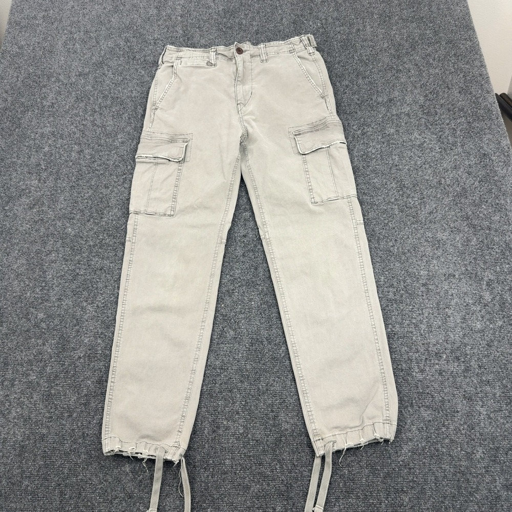 American Eagle Cargo Pants Mens 30 Tan Cotton Stretch Utility Skater Streetwear